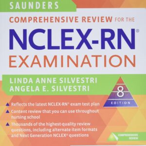 The Saunders Comprehensive Review for the NCLEX-RN Examination, 8th Edition is a must-have resource for nursing students preparing for the NCLEX-RN exam. With over 5,000 practice questions and detailed answer explanations, this guide is designed to help you succeed. Buy it today to ensure you're fully prepared and confident on exam day. Ideal for both self-study and classroom use, this comprehensive review book is an essential investment in your nursing career.