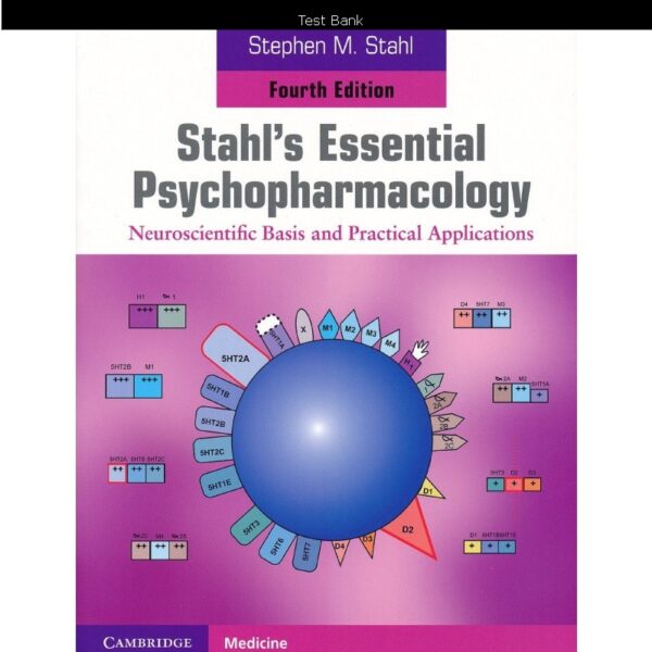 Stahl’s Essential Psychopharmacology: Neuroscientific Basis and Practical Applications 4th Edition Test Bank